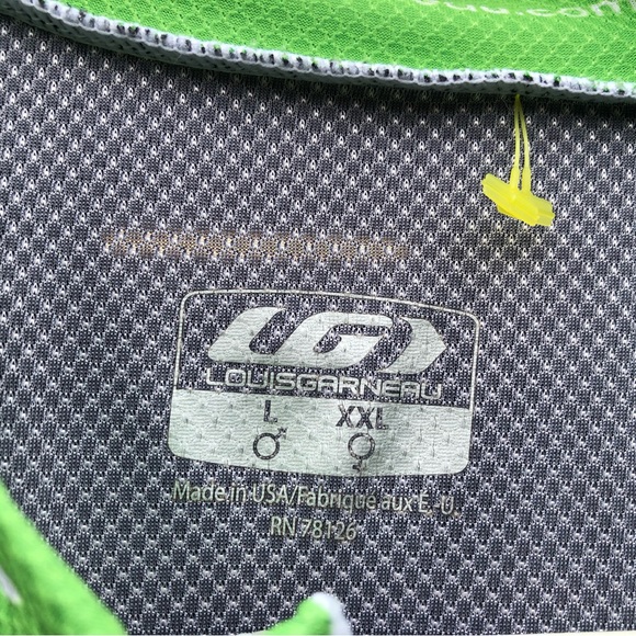 Louisgarneau"Loft9 " Mens Black Lime Cycle Jersey Top Size Large - Picture 12 of 14
